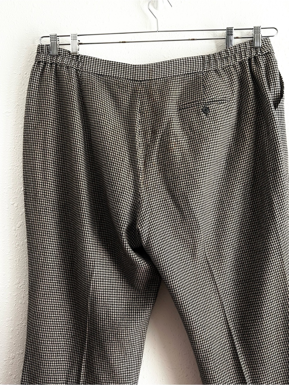 Ralph Lauren Wool Pants Trousers Women's Plus Sz 22W Houndstooth Lined - Picture 6 of 8